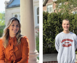  Vitoria Andrade Carnier ’23 and Mark Bogley ’22. Link to Lee Howard Siegel ’85 story
